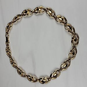 Vintage link heart necklace